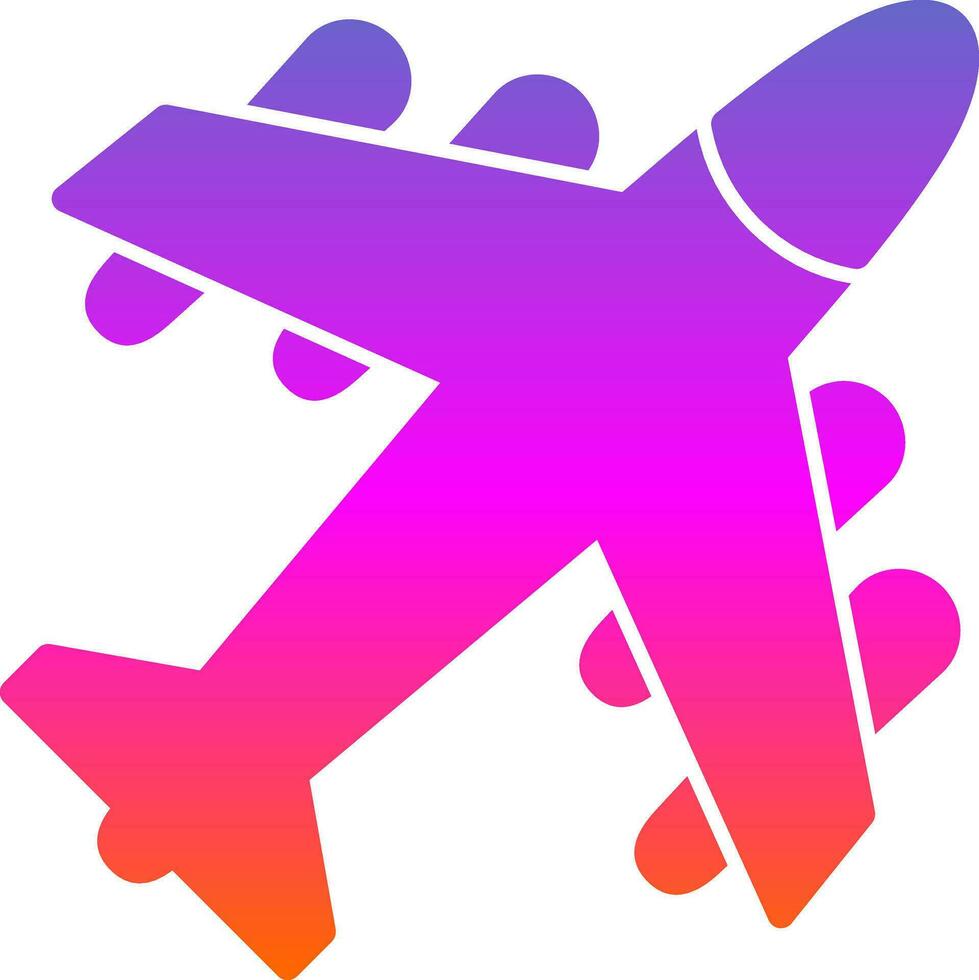 diseño de icono de vector de avión