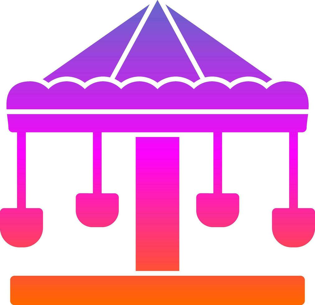 Merry go round Vector Icon Design