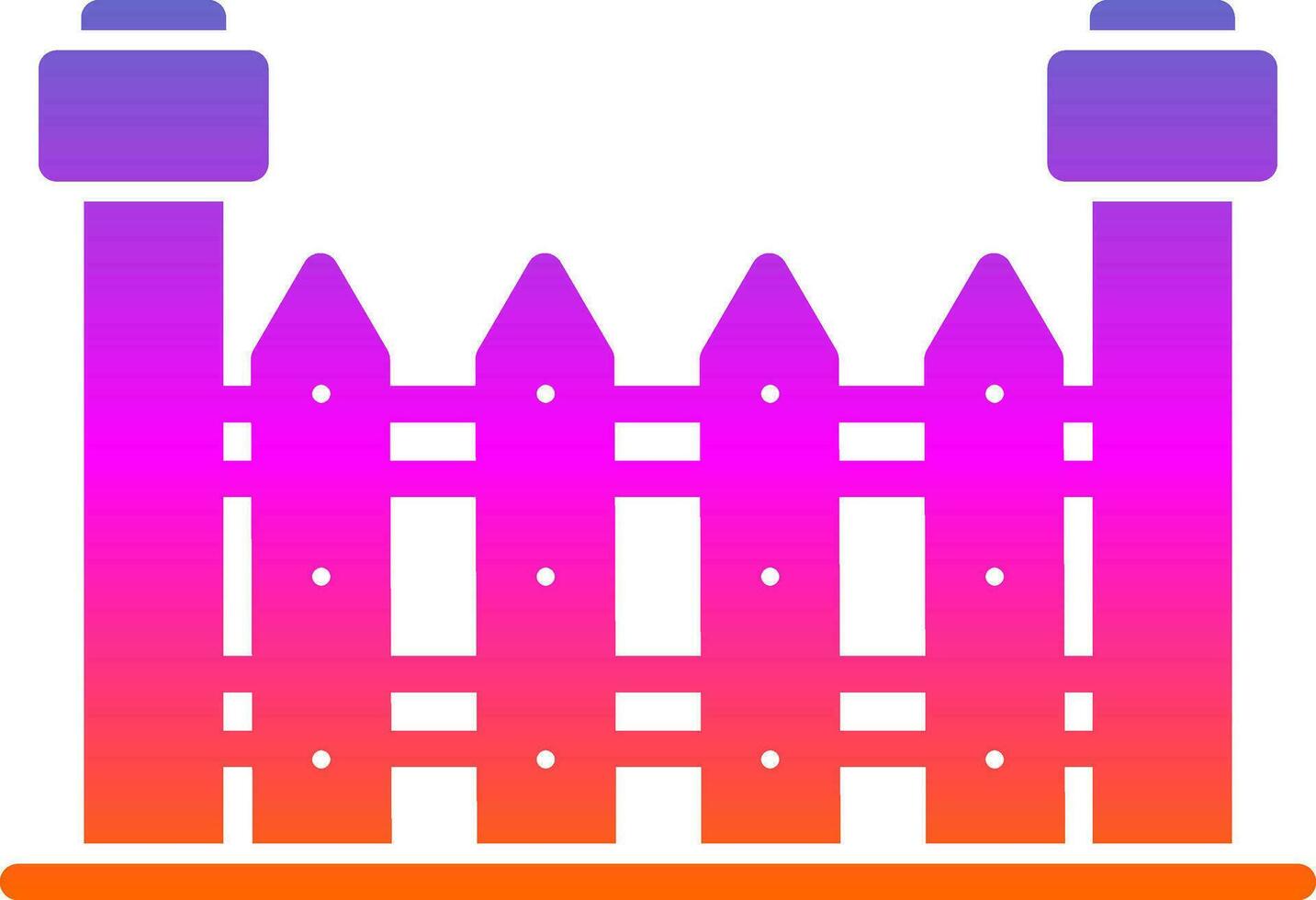 Fence Vector Icon Design