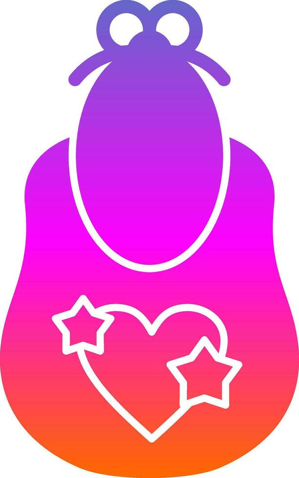 Baby bib Vector Icon Design