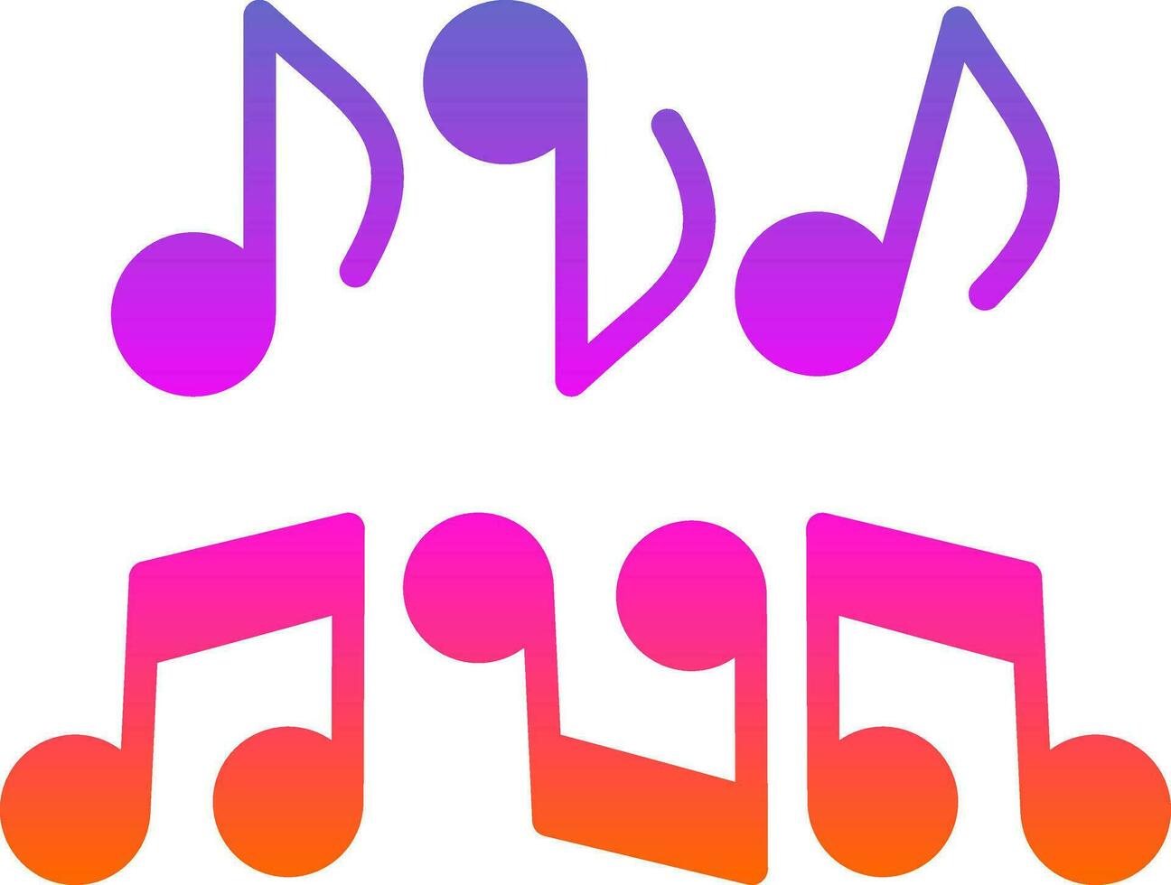 Musical note Vector Icon Design