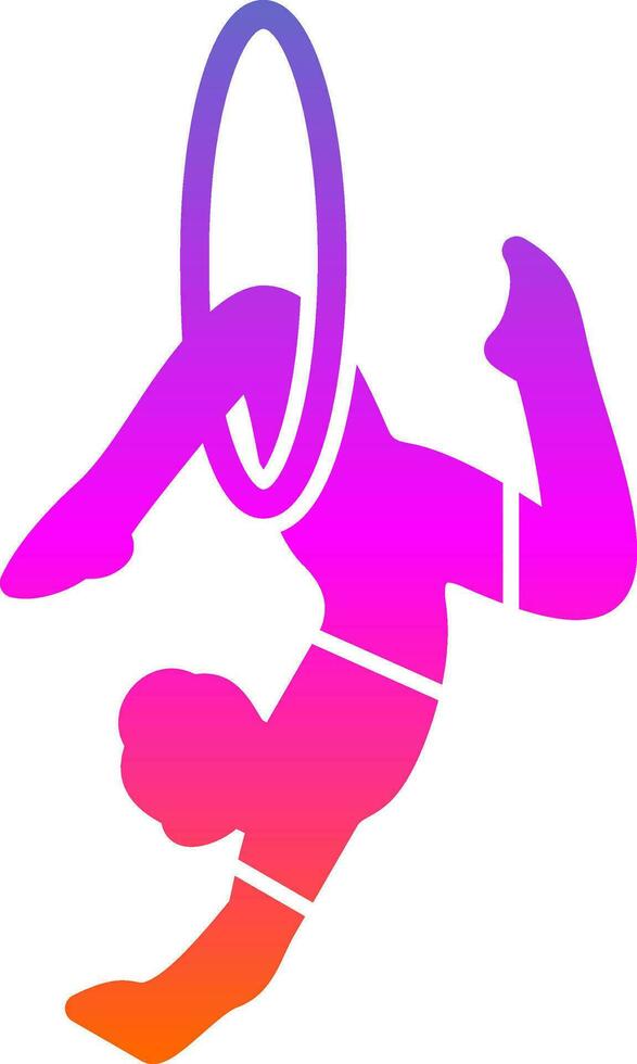 Trapeze artist Vector Icon Design