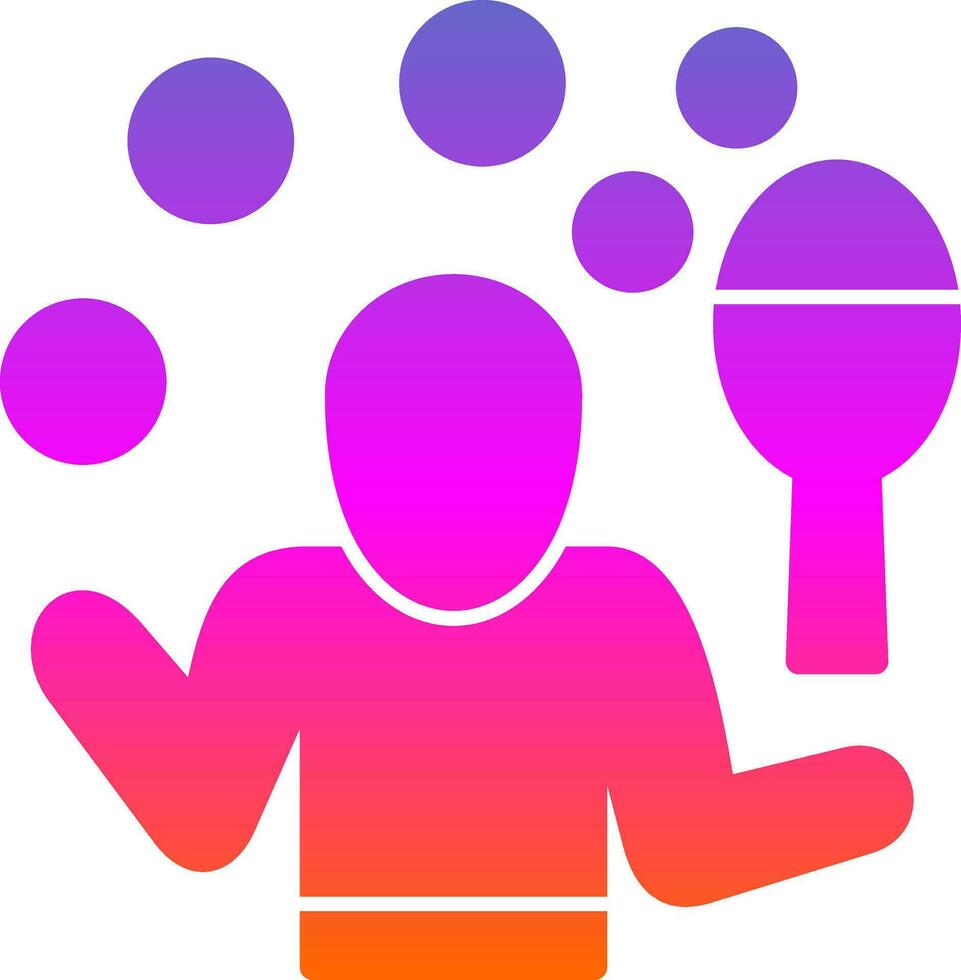 Juggling Vector Icon Design