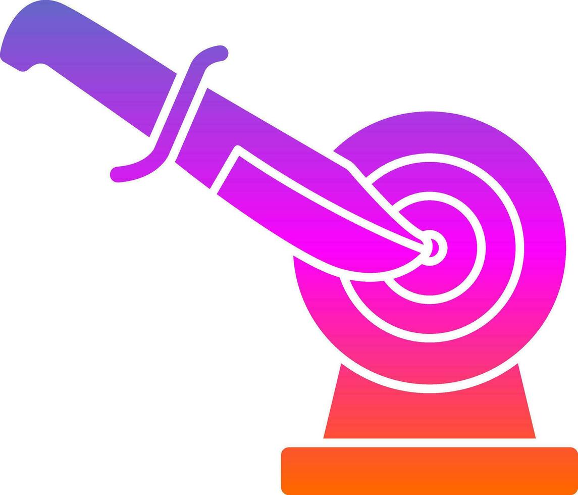 Knife throwing Vector Icon Design