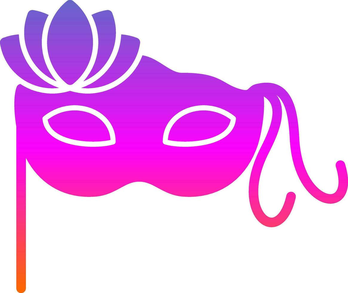 diseño de icono de vector de máscara de carnaval