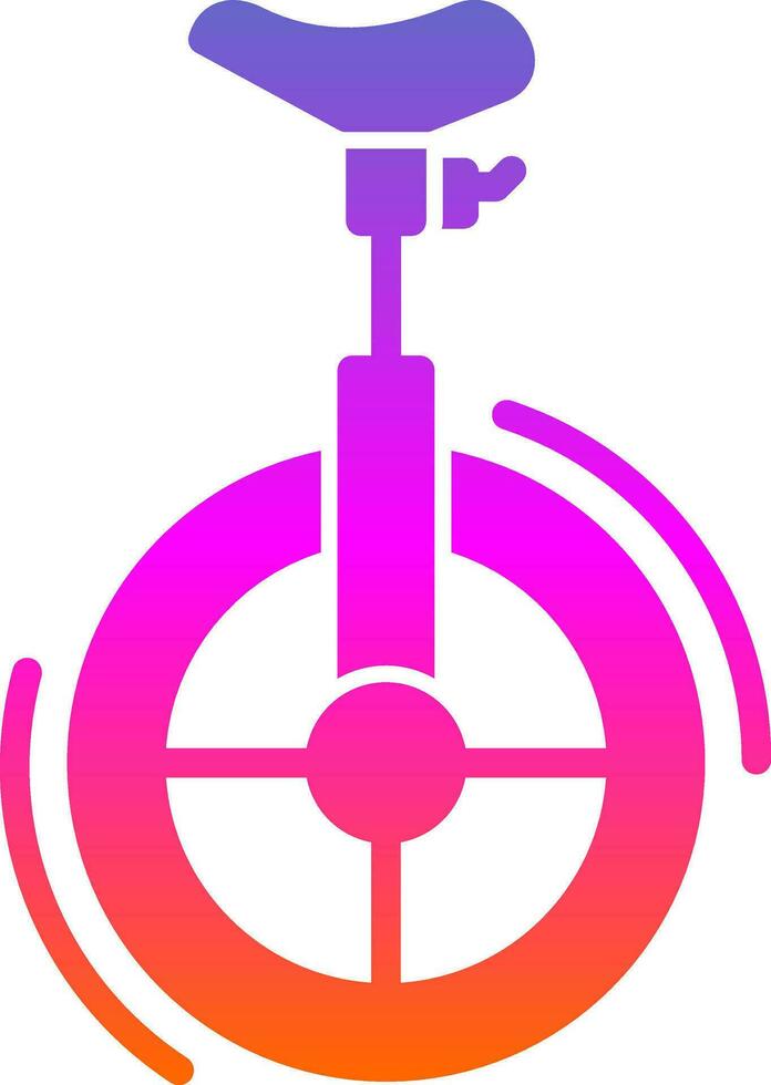 Unicycle Vector Icon Design