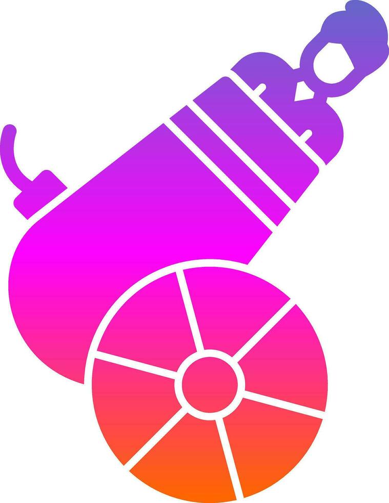 Human cannonball Vector Icon Design