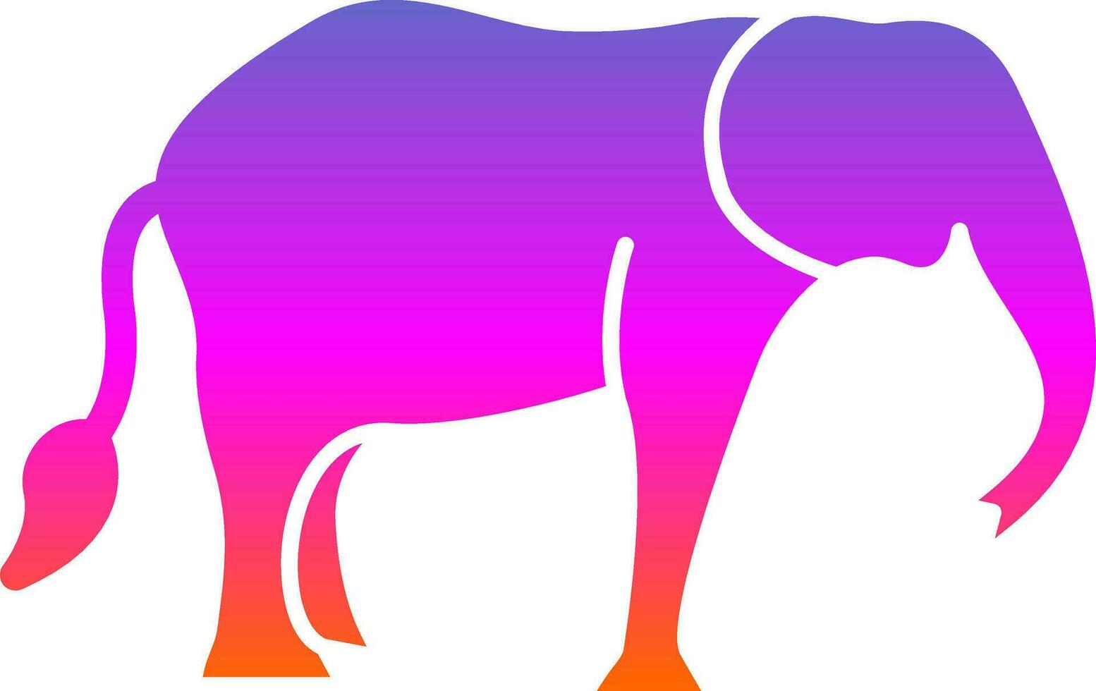 diseño de icono de vector de elefante