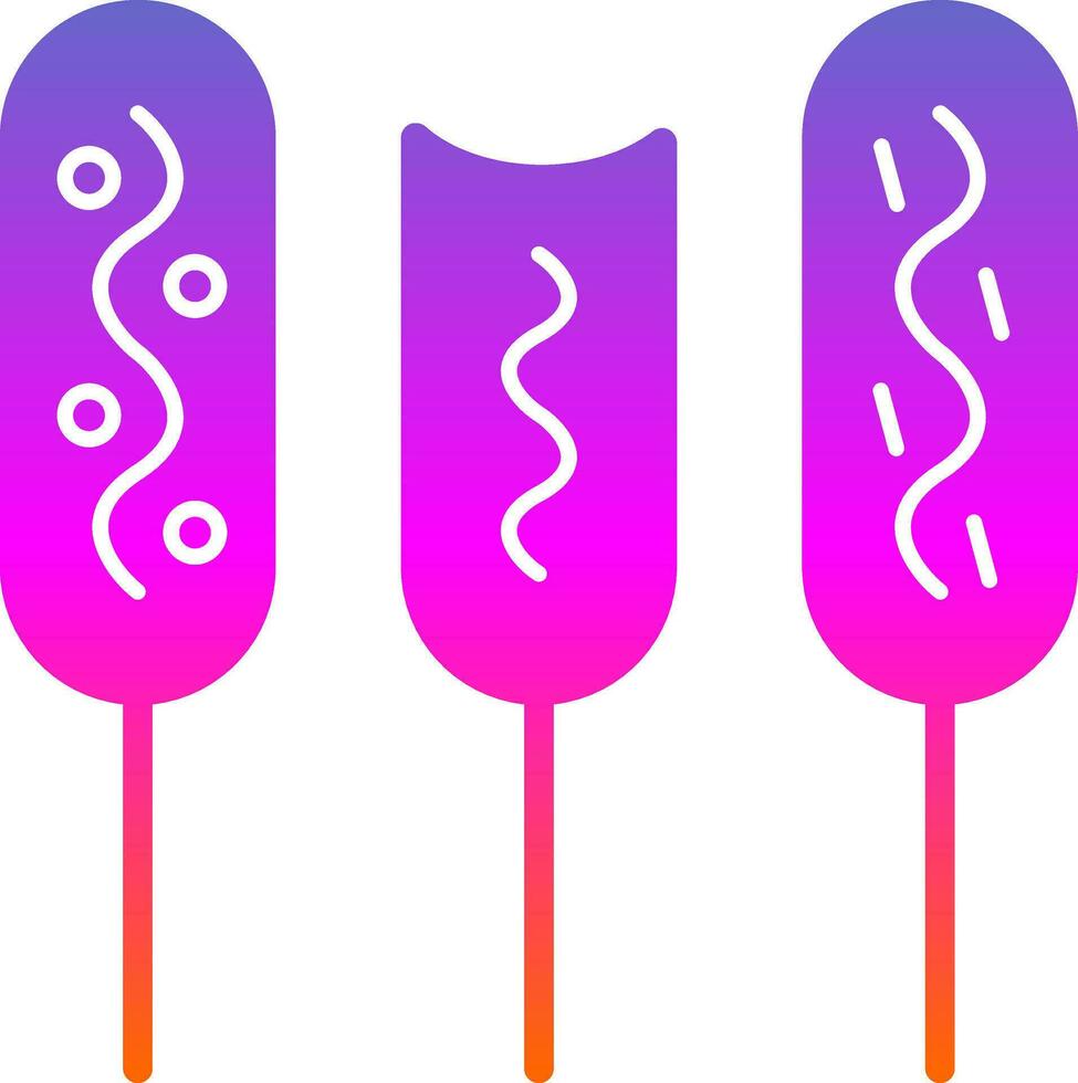 Corn dog Vector Icon Design