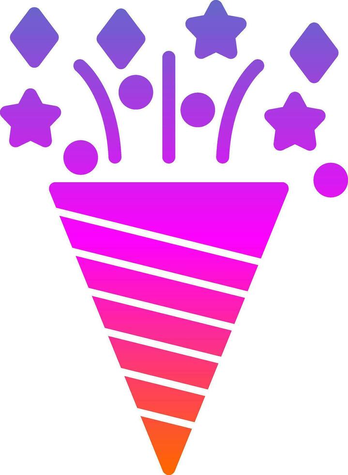 Confetti Vector Icon Design
