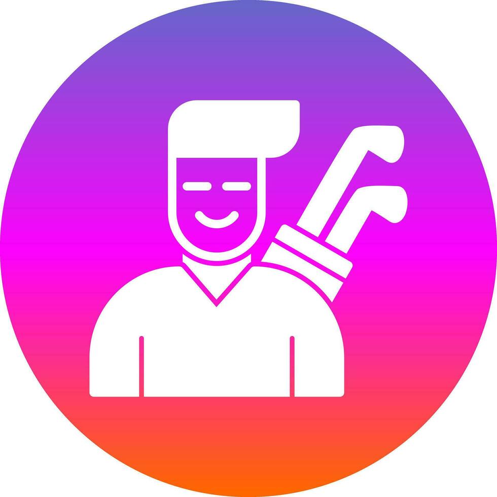 Golfer Vector Icon Design