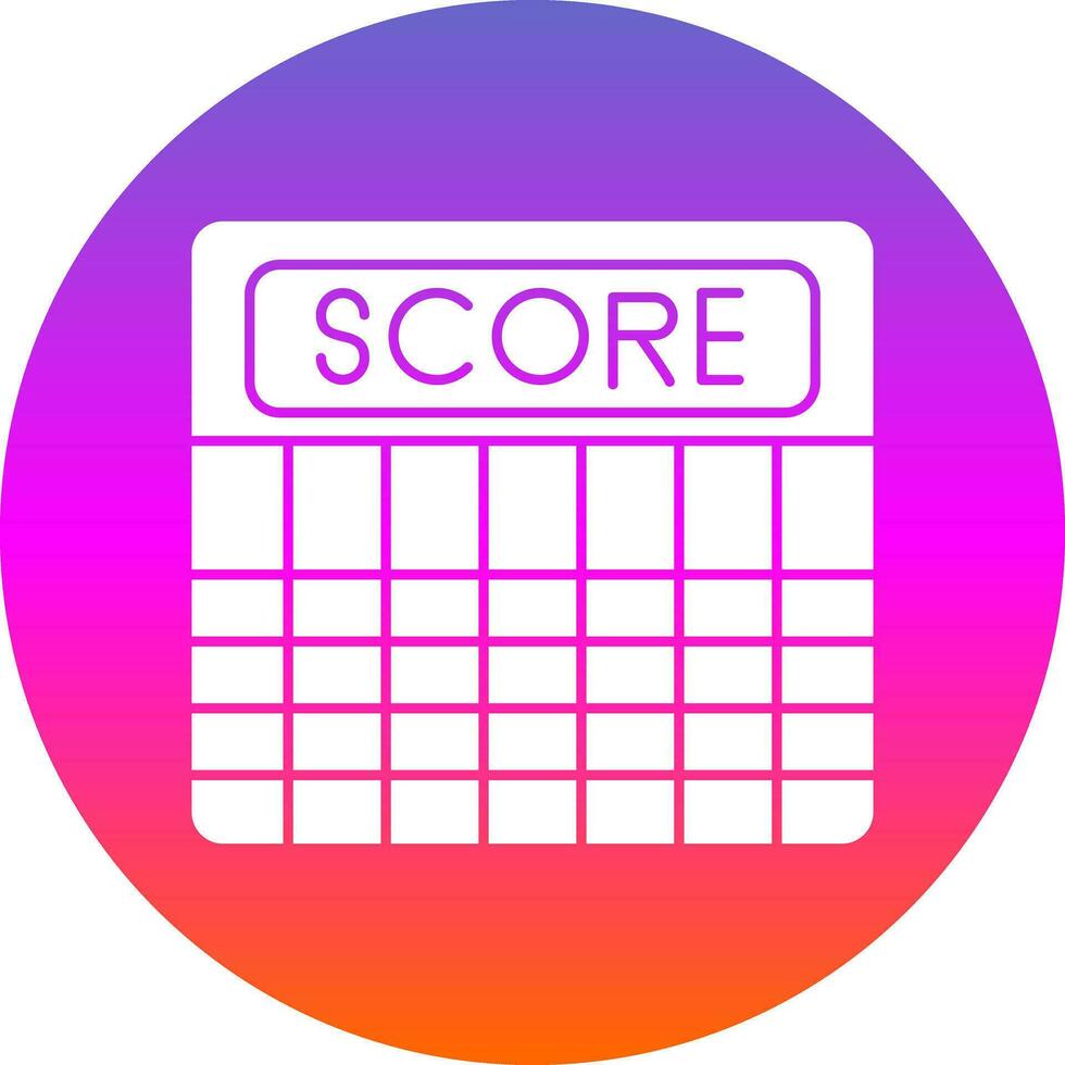 Score Vector Icon Design