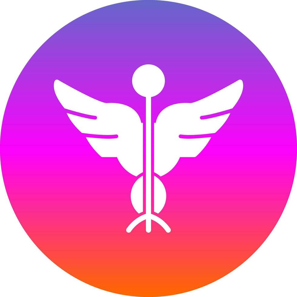 Caduceus Vector Icon Design
