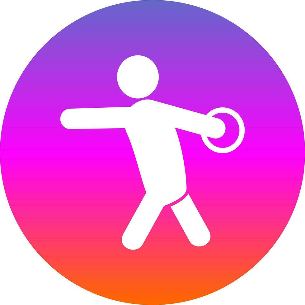 Discus Vector Icon Design