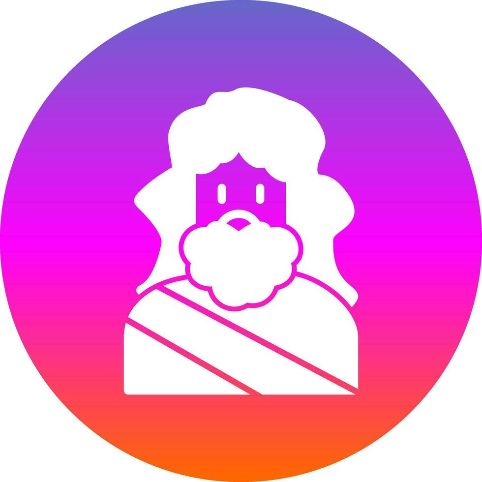 Zeus vector icono diseño