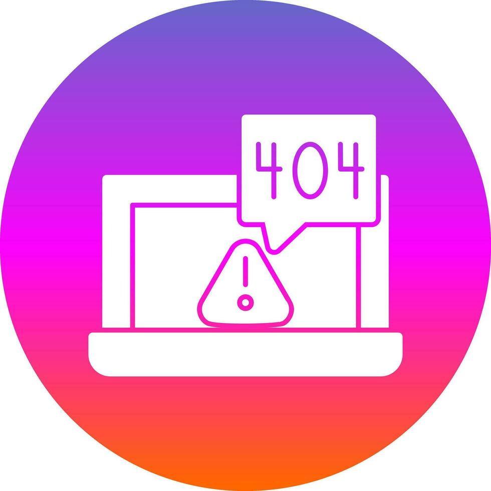 404 error Vector Icon Design