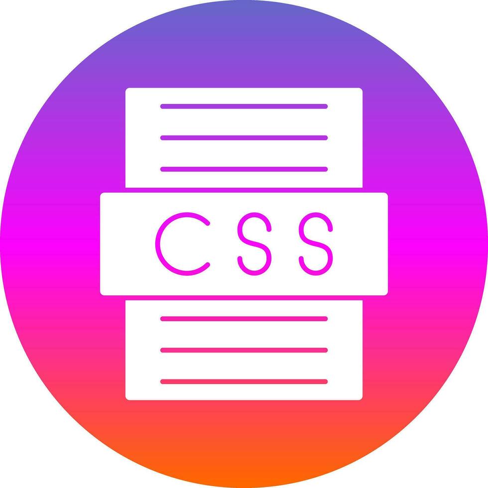 diseño de icono de vector de archivo css