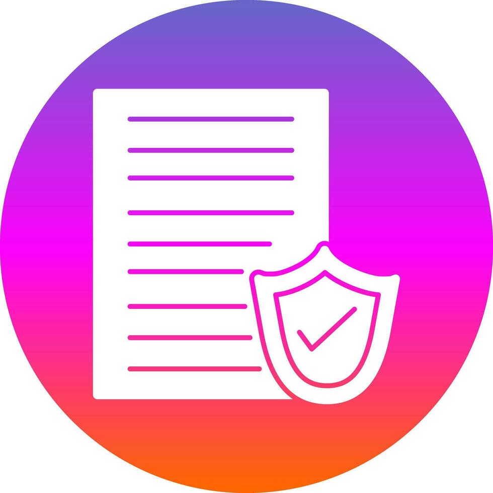 File protection Vector Icon Design