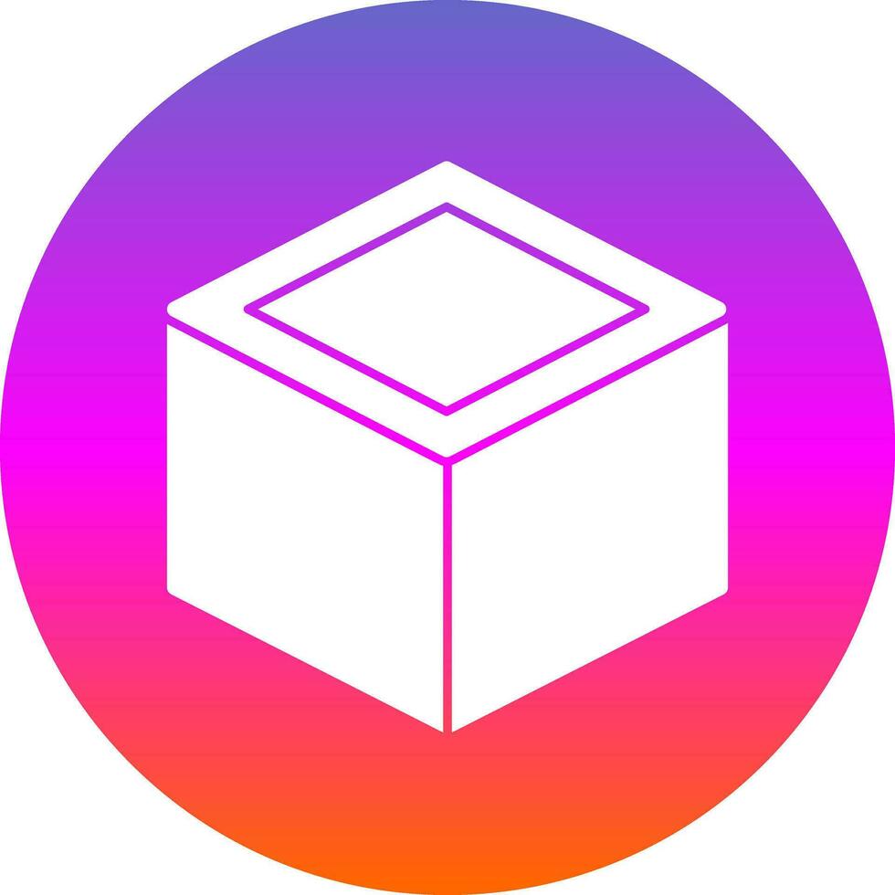 diseño de icono de vector de cubo