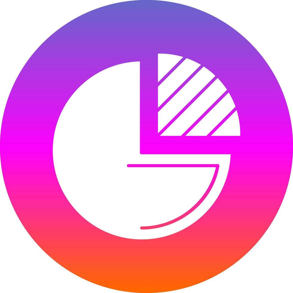 Pie chart Vector Icon Design