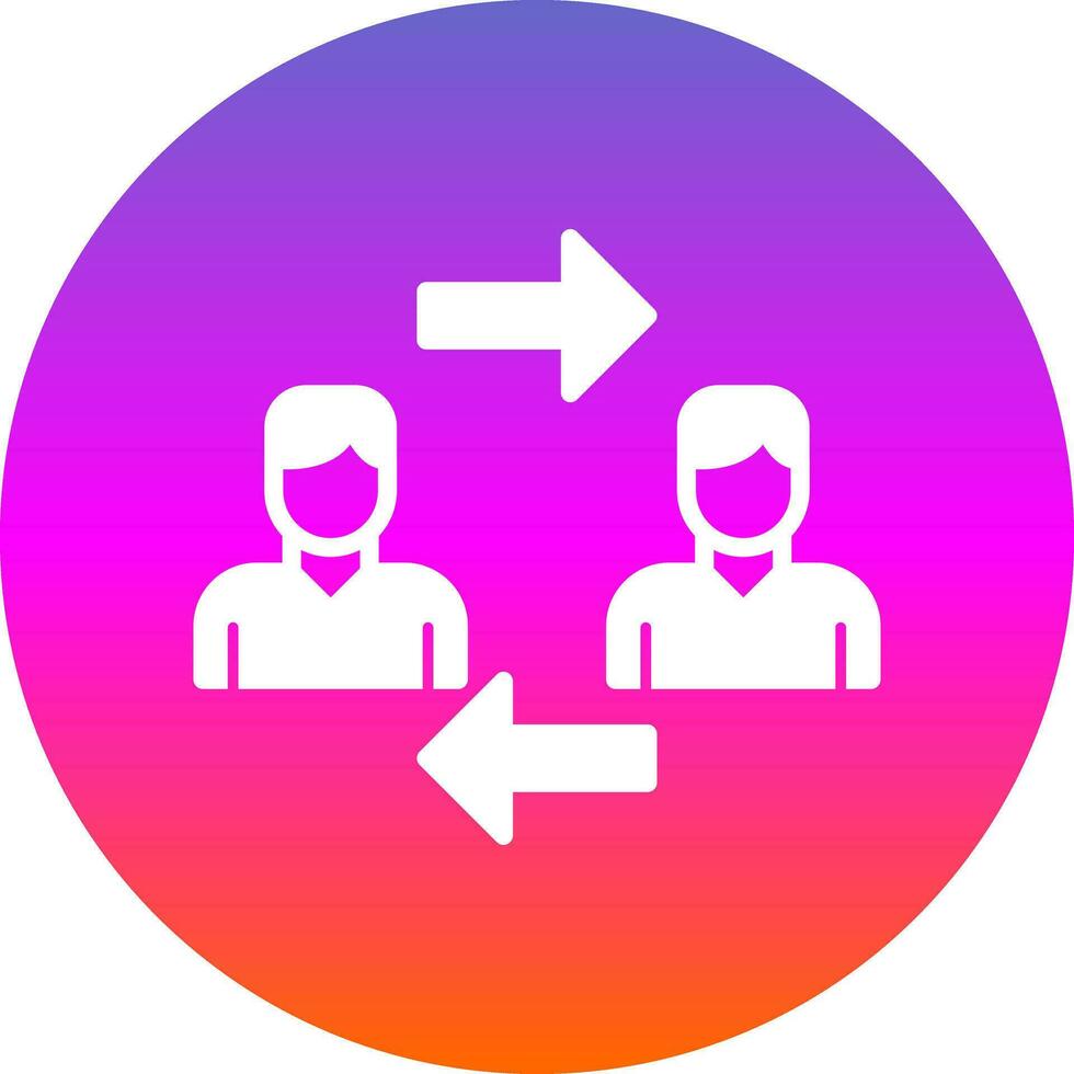 Interchangeability Vector Icon Design