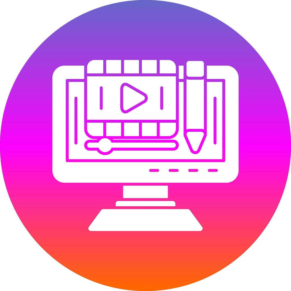 editar vídeo vector icono diseño