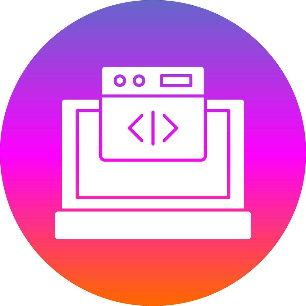 Web coding Vector Icon Design