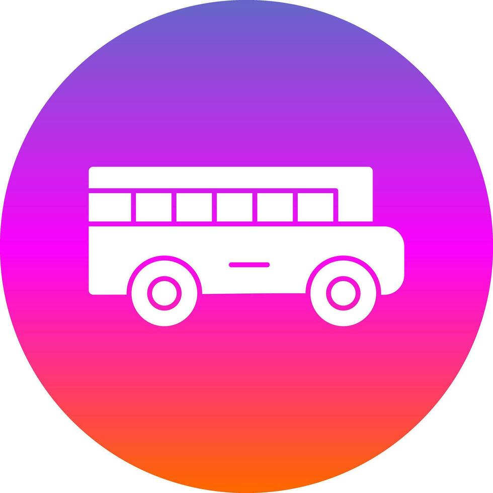 colegio autobús vector icono diseño