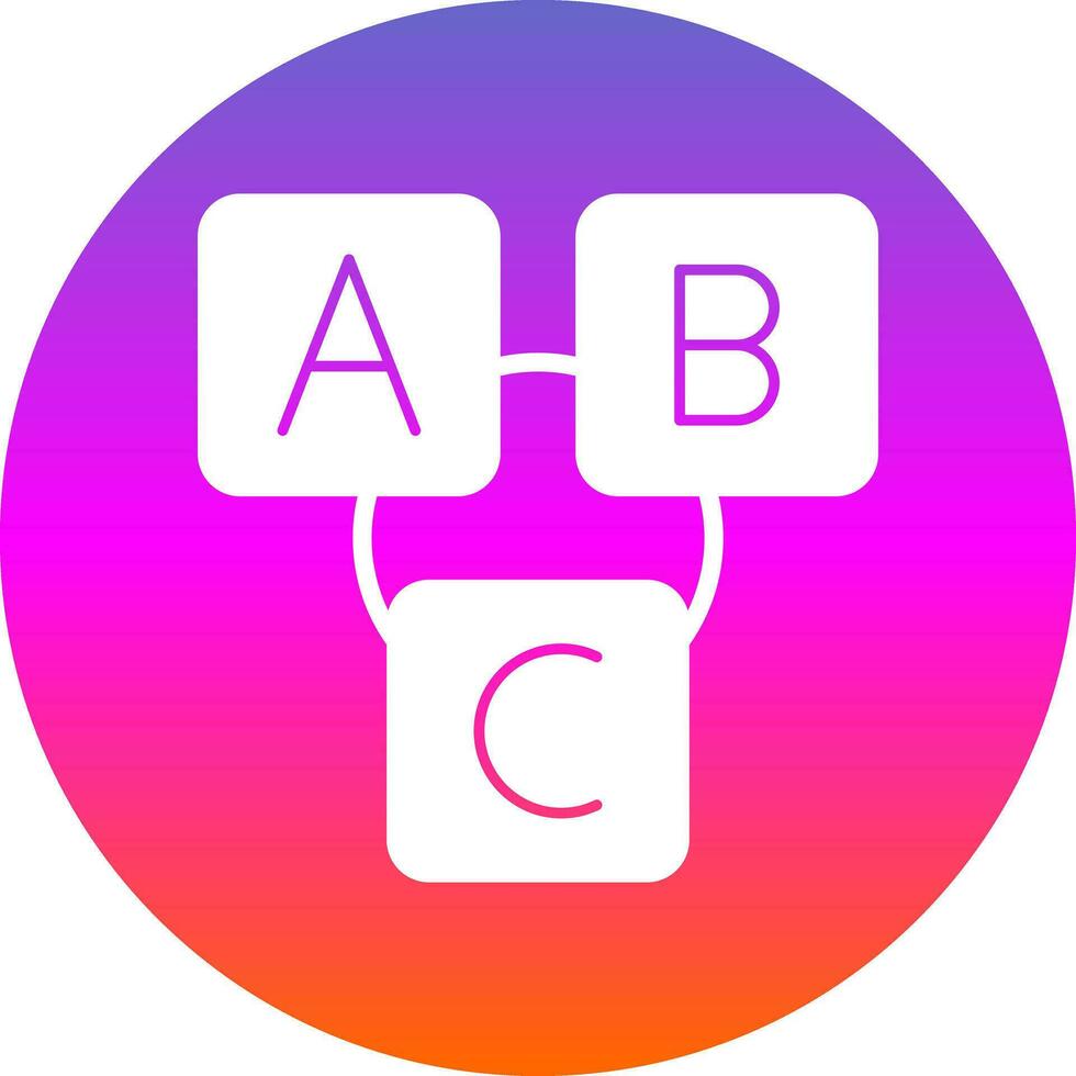 Abc block Vector Icon Design