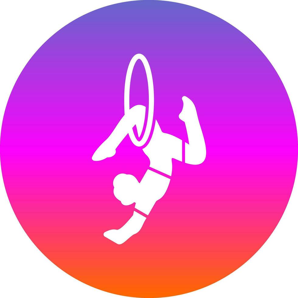 Trapeze artist Vector Icon Design