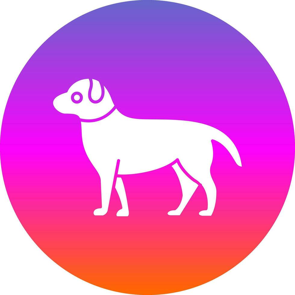 diseño de icono de vector de perro