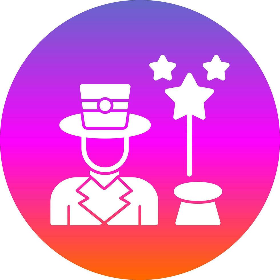 diseño de icono de vector de mago