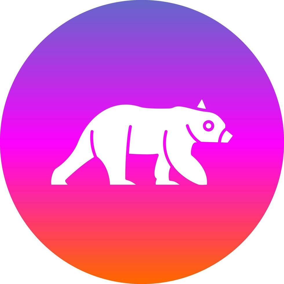 diseño de icono de vector de oso