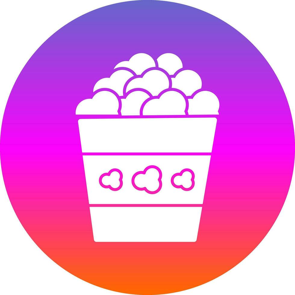 Popcorn Vector Icon Design