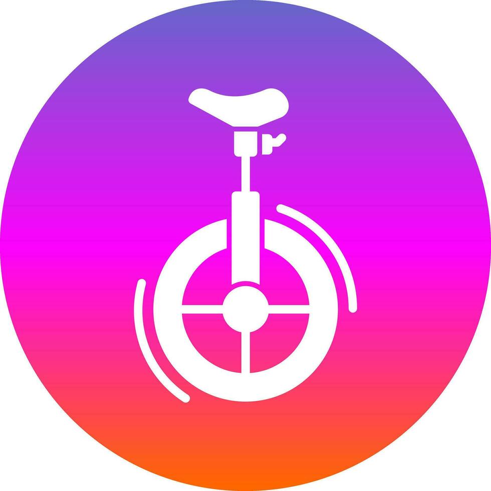 Unicycle Vector Icon Design