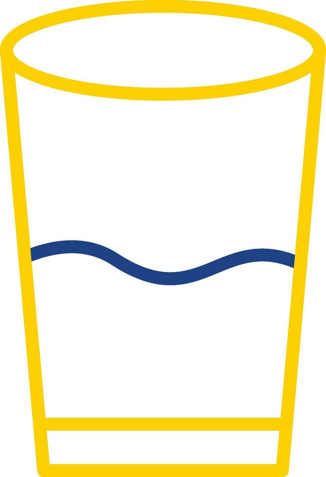 Glass of water Vector Icon Design