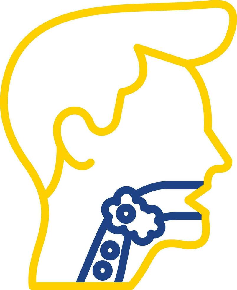 Throat cancer Vector Icon Design
