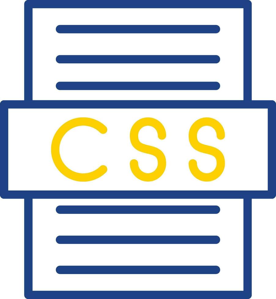 diseño de icono de vector de archivo css