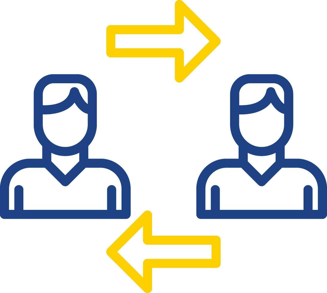 Interchangeability Vector Icon Design