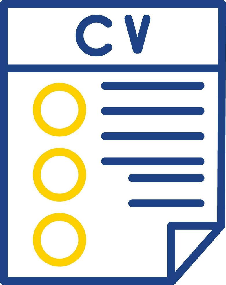 CV Vector Icon Design