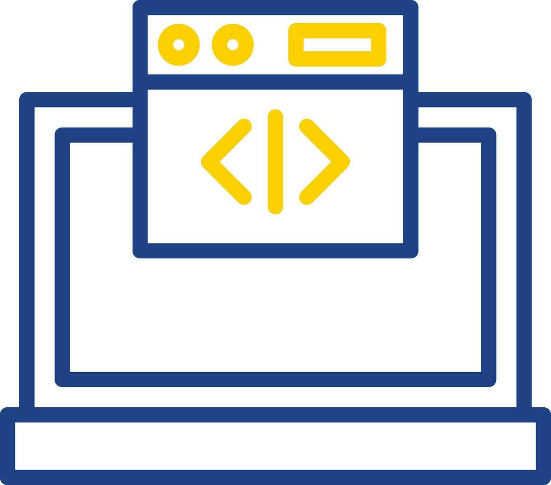 Web coding Vector Icon Design