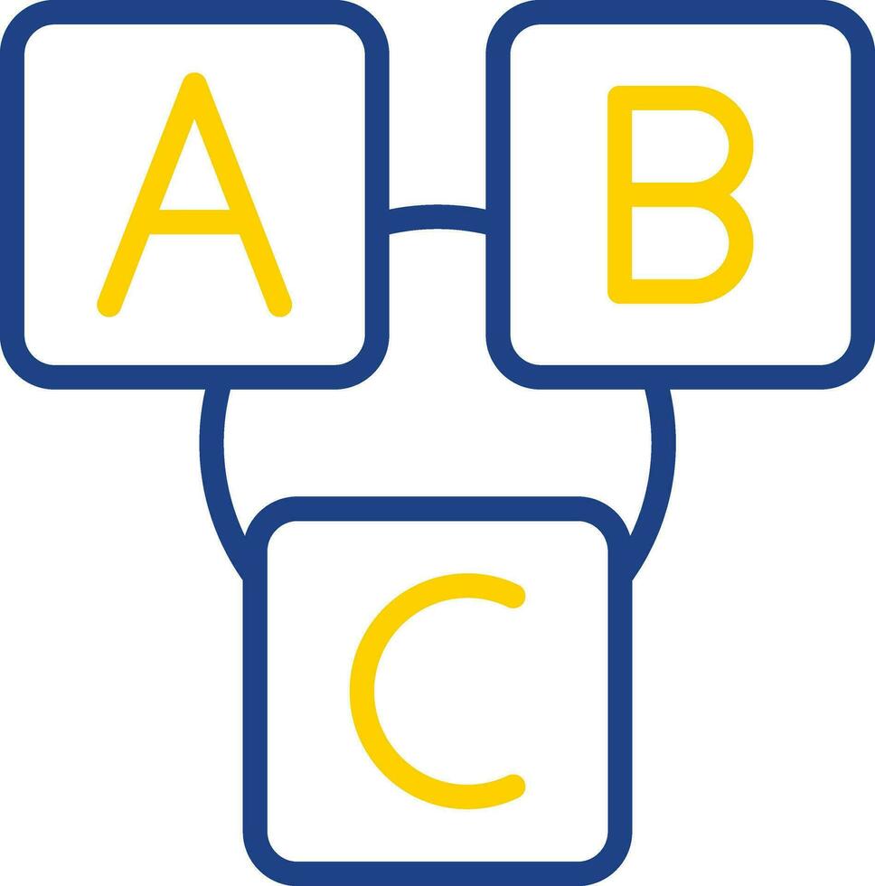 Abc block Vector Icon Design