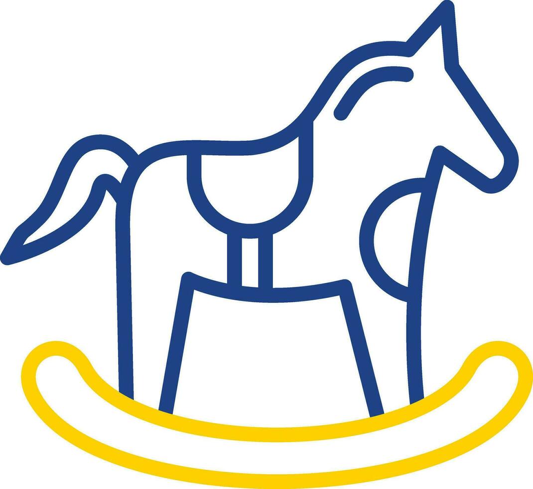caballo juguete vector icono diseño