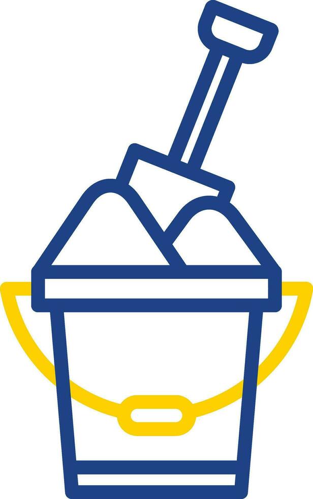 Sand bucket Vector Icon Design