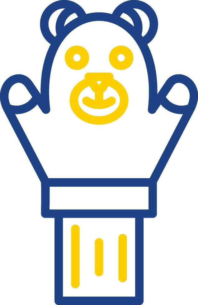 Hand puppet Vector Icon Design