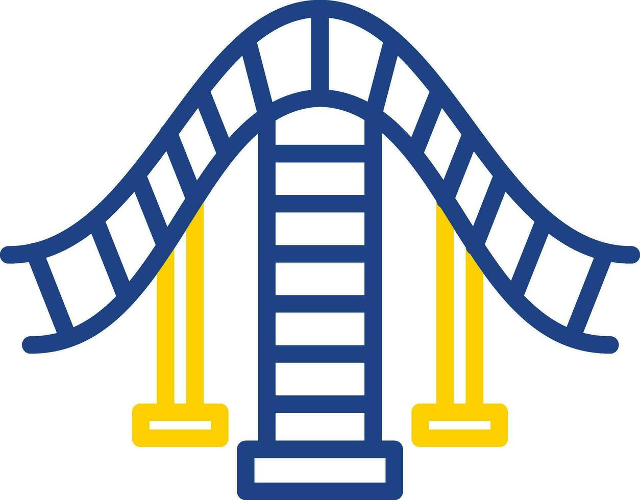 Roller coaster Vector Icon Design