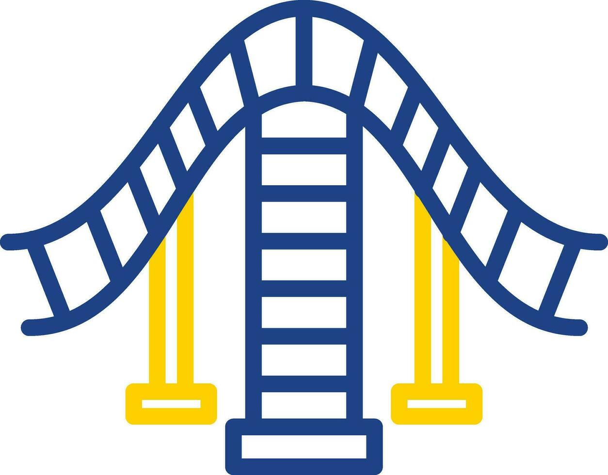 Roller coaster Vector Icon Design