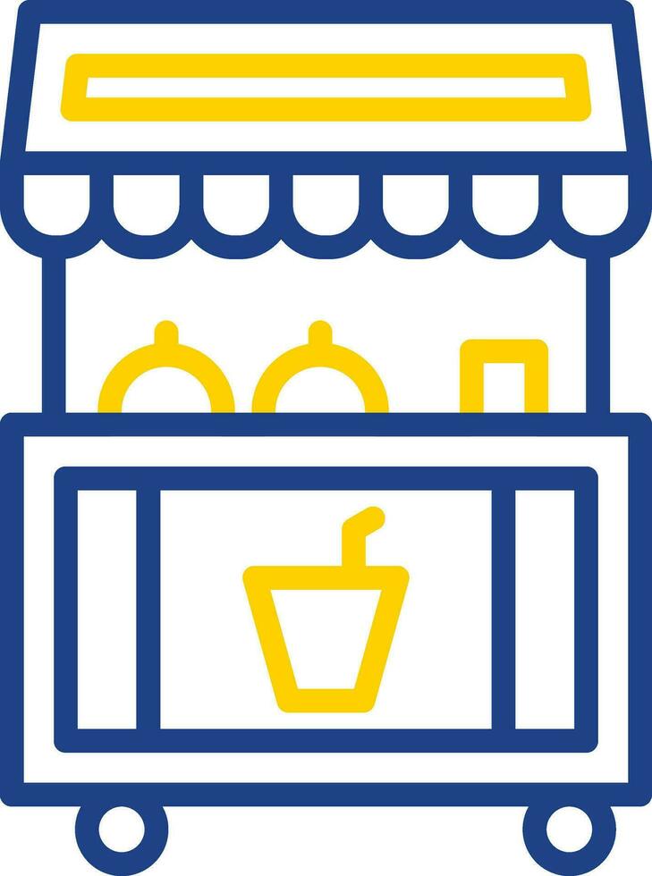 diseño de icono de vector de puesto de comida