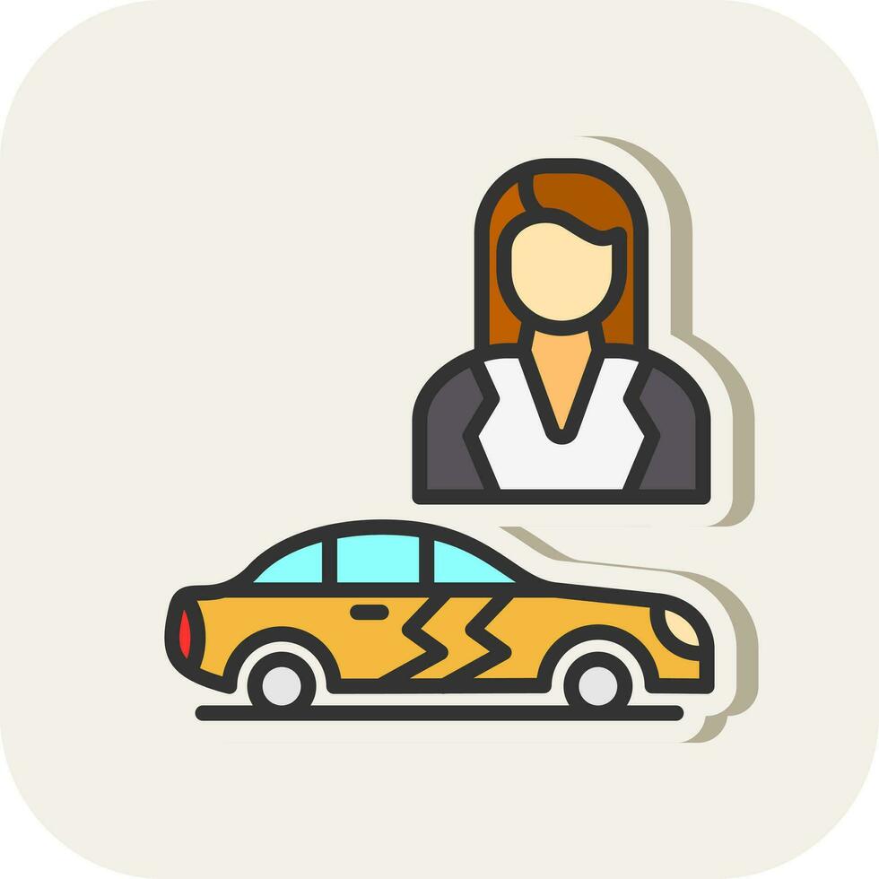 Saleswoman Vector Icon Design