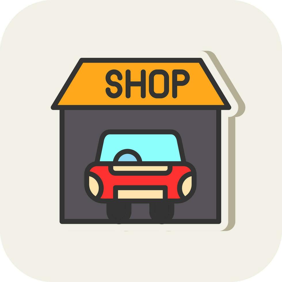 Car shop Vector Icon Design